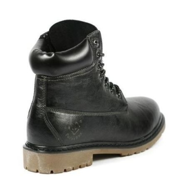 POLAR FOX MENS LEATHER ANKLE BOOTS MILITARY COMBAT - Picture 3 of 6